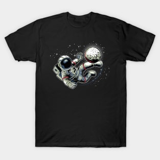 Astronaut football Kick T-Shirt